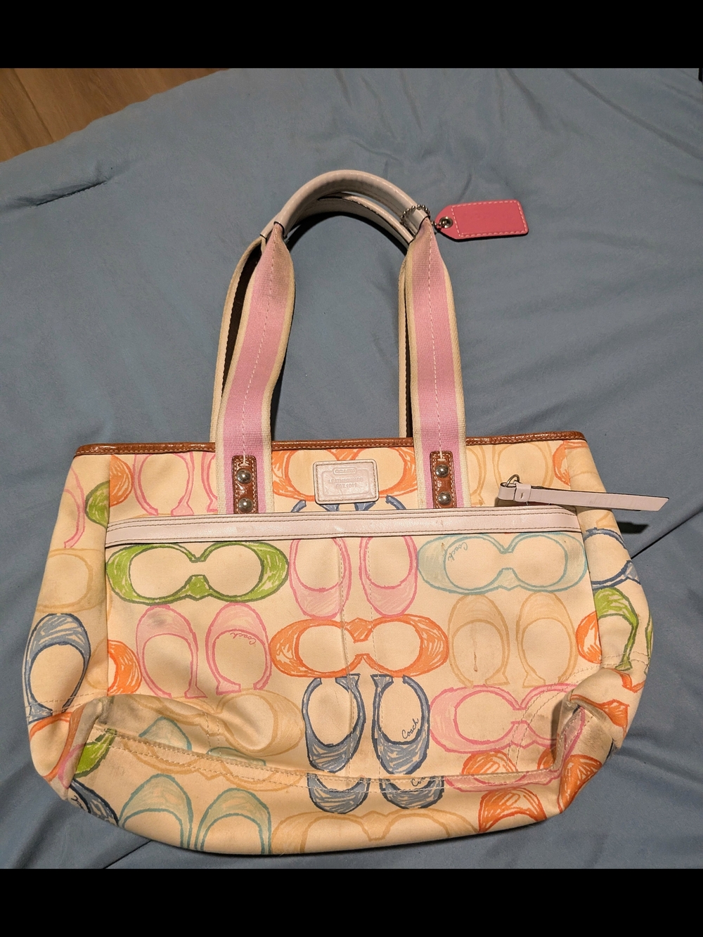 Coach Hampton Scribble Handbag, Vintage